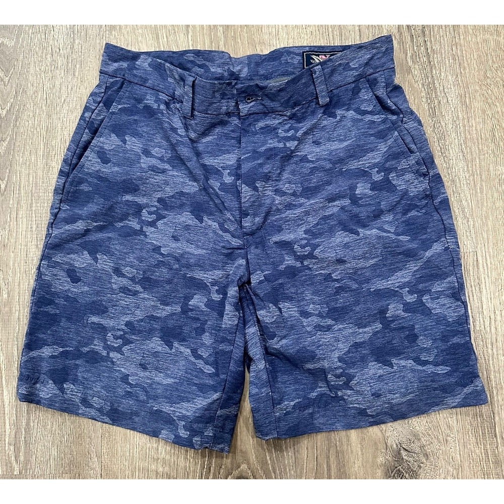 Vineyard Vines Performance Shorts Mens 30 Blue Camo Breaker Golf 7" Inseam Short